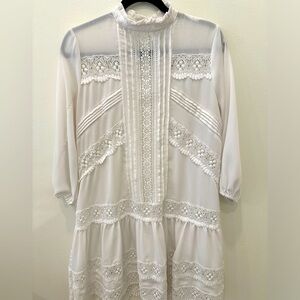 New York & Company Lace Boho Dress